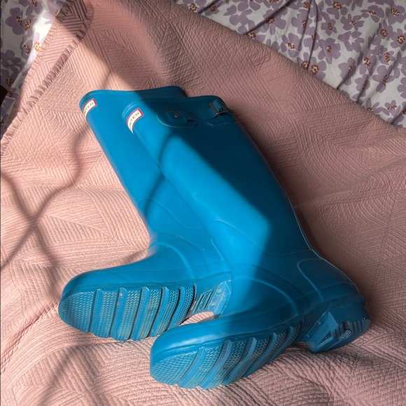 Hunter Vibrant Blue Waterproof Boots - Picture 3 of 7